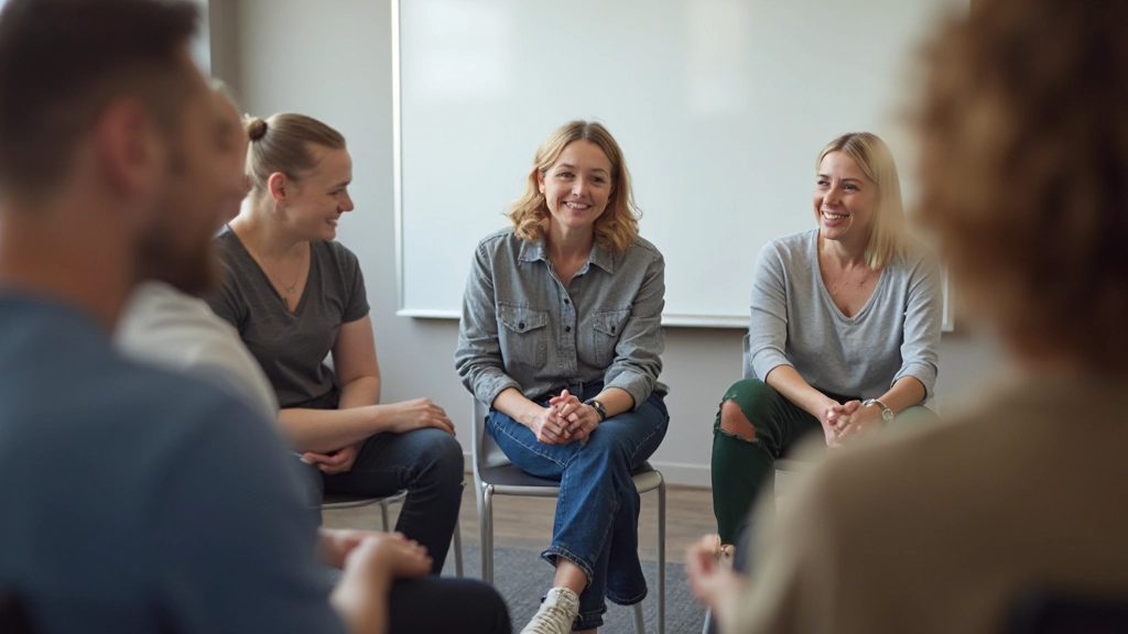 Diverse groep volwassenen deelt leerervaring tijdens Nederlands conversatiegroep