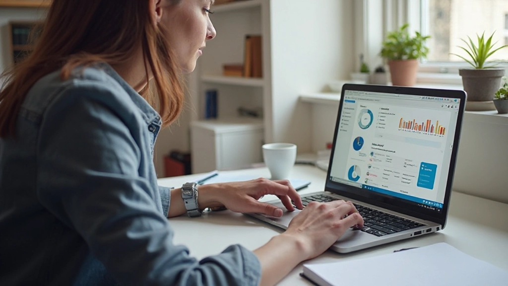 Laptop toont digitale leerplatform met woordenlijsten en video's