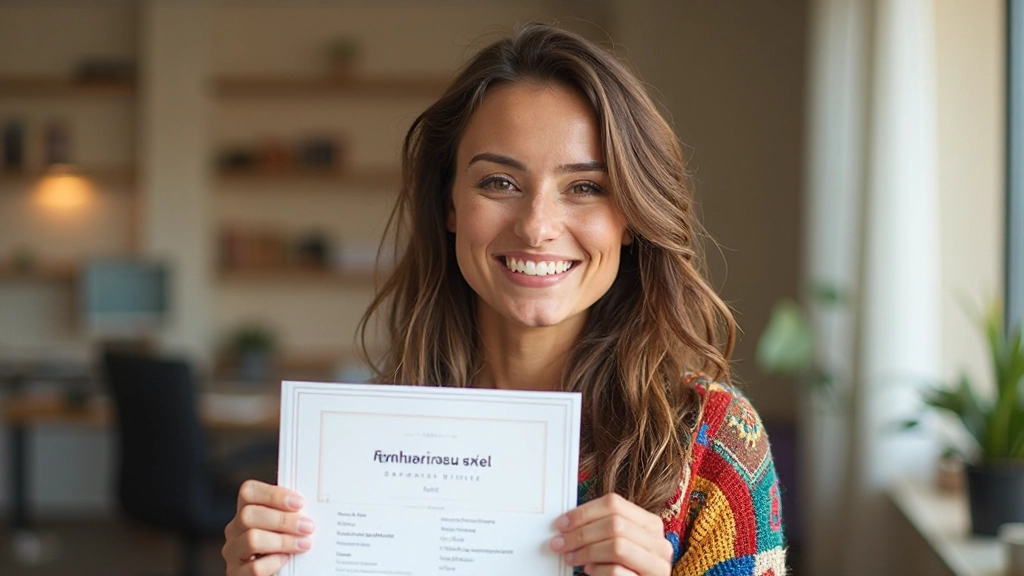 Succesvolle student glimlacht na voltooiing van Nederlands cursus